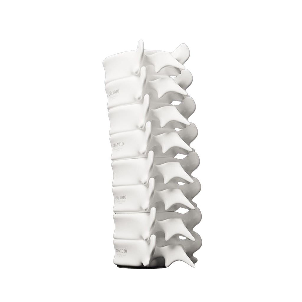 Mr.NOPLAN Spine‑Shaped White Porcelain Cup