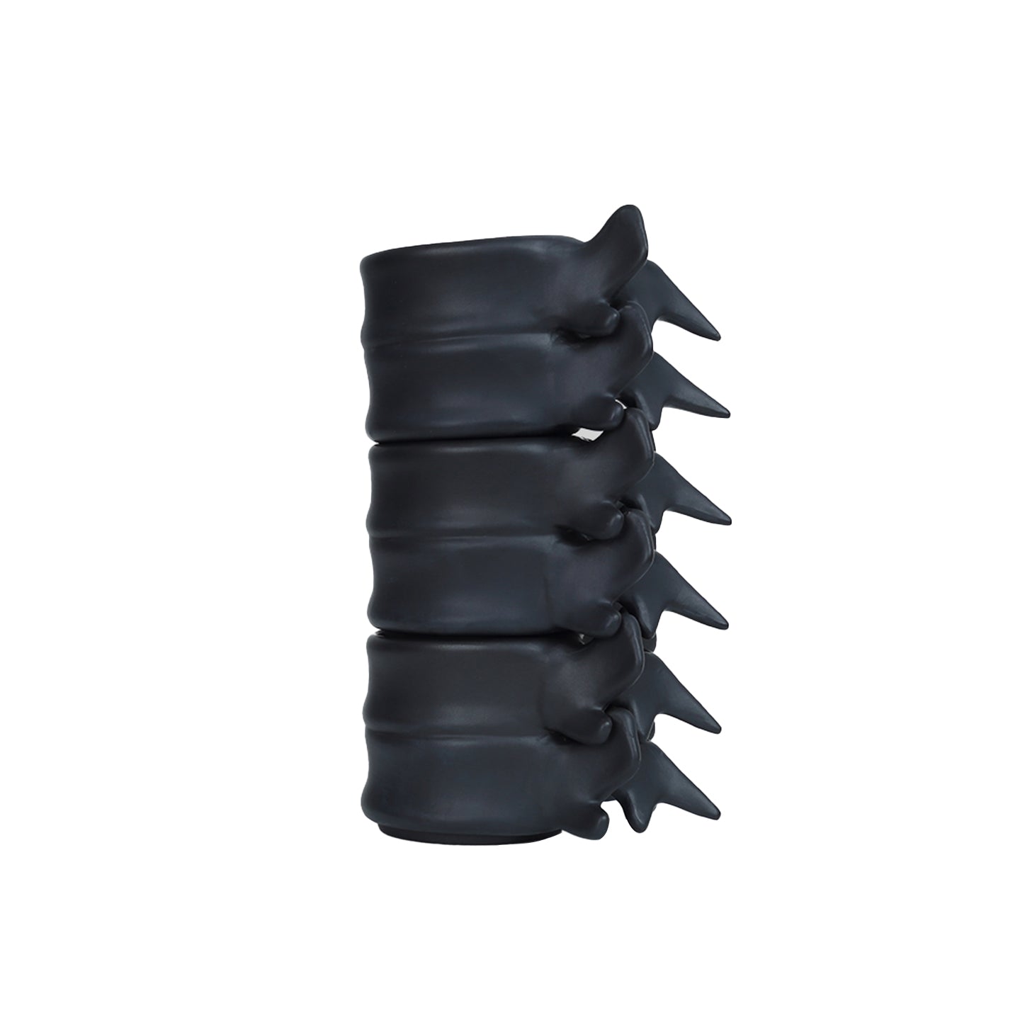 Mr.NOPLAN Vertebra Coffee Cup, Matte Black Ceramic