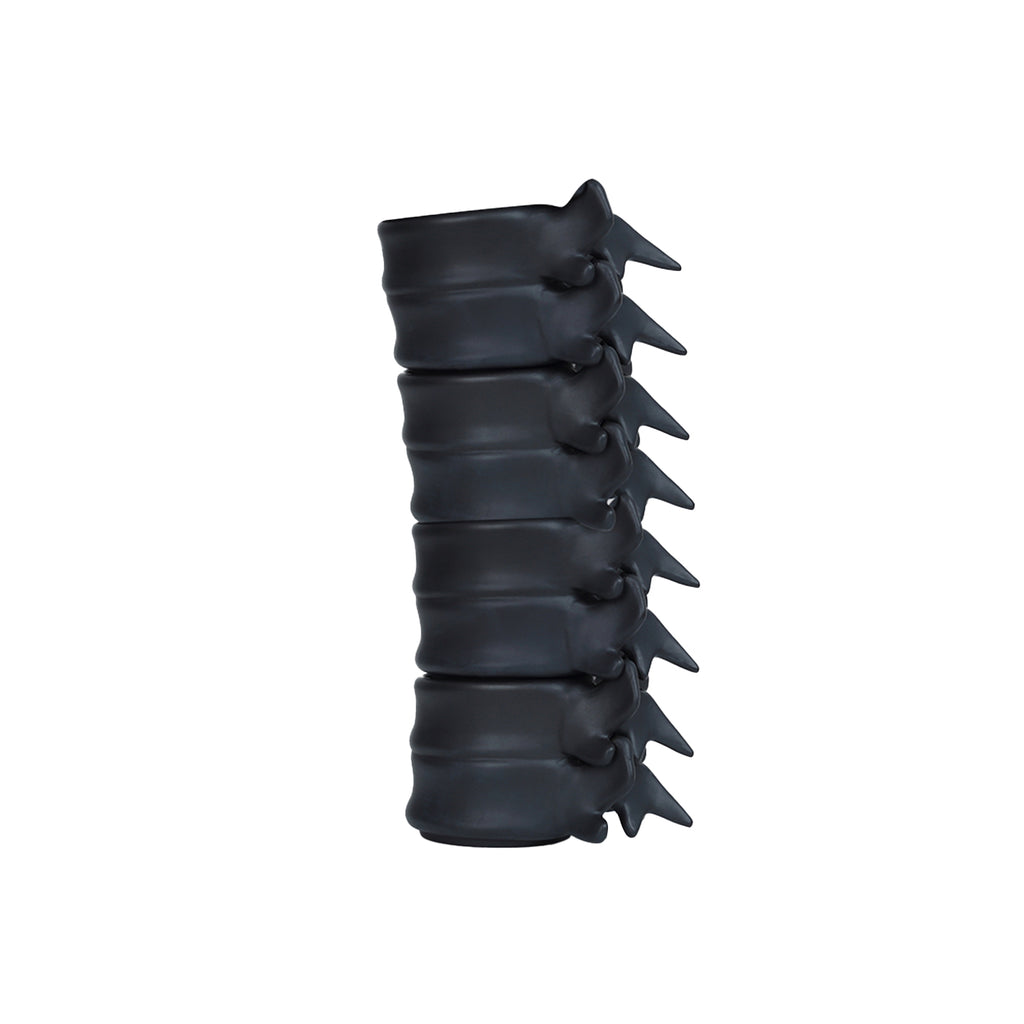 Mr.NOPLAN Vertebra Coffee Cup, Matte Black Ceramic