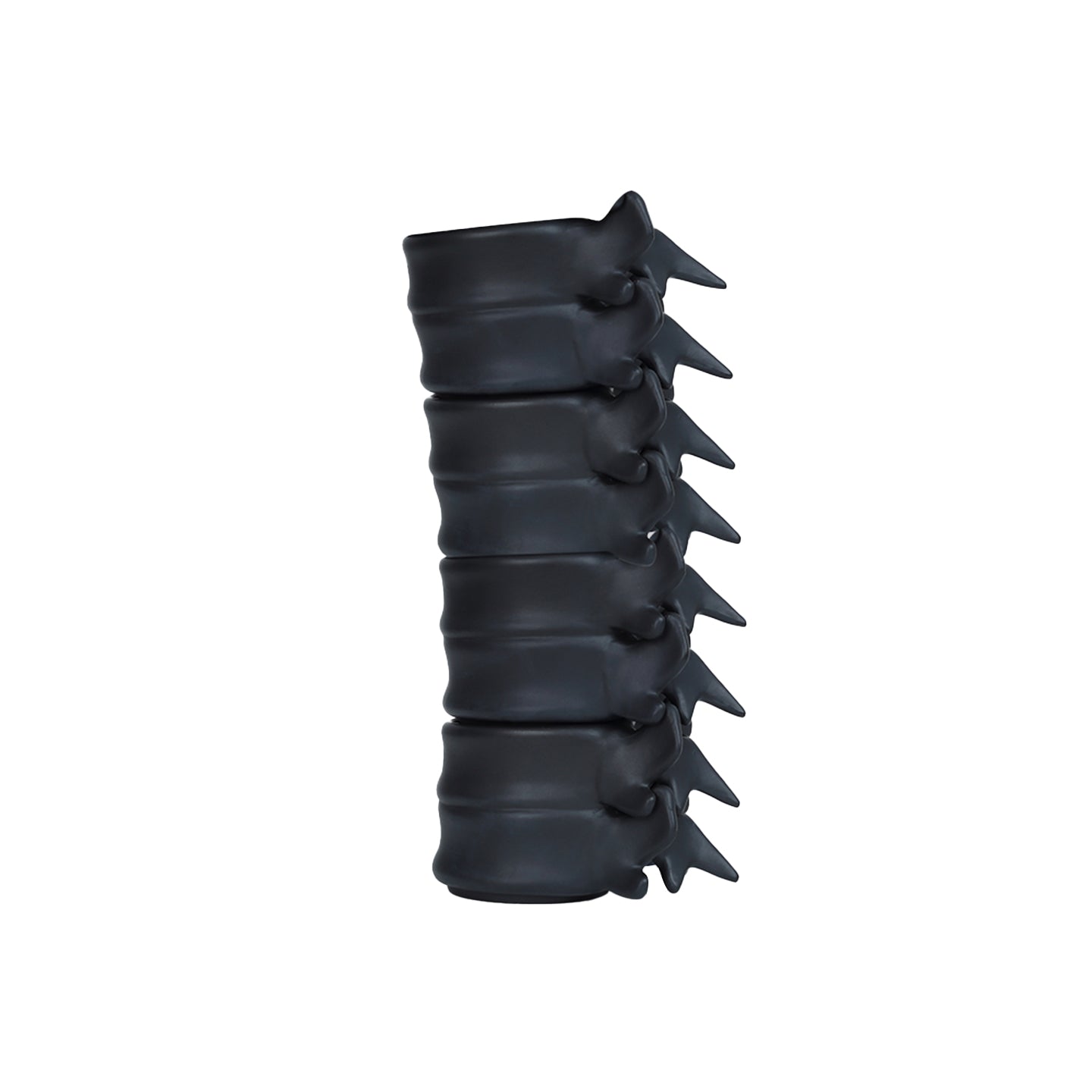 Mr.NOPLAN Vertebra Coffee Cup, Matte Black Ceramic