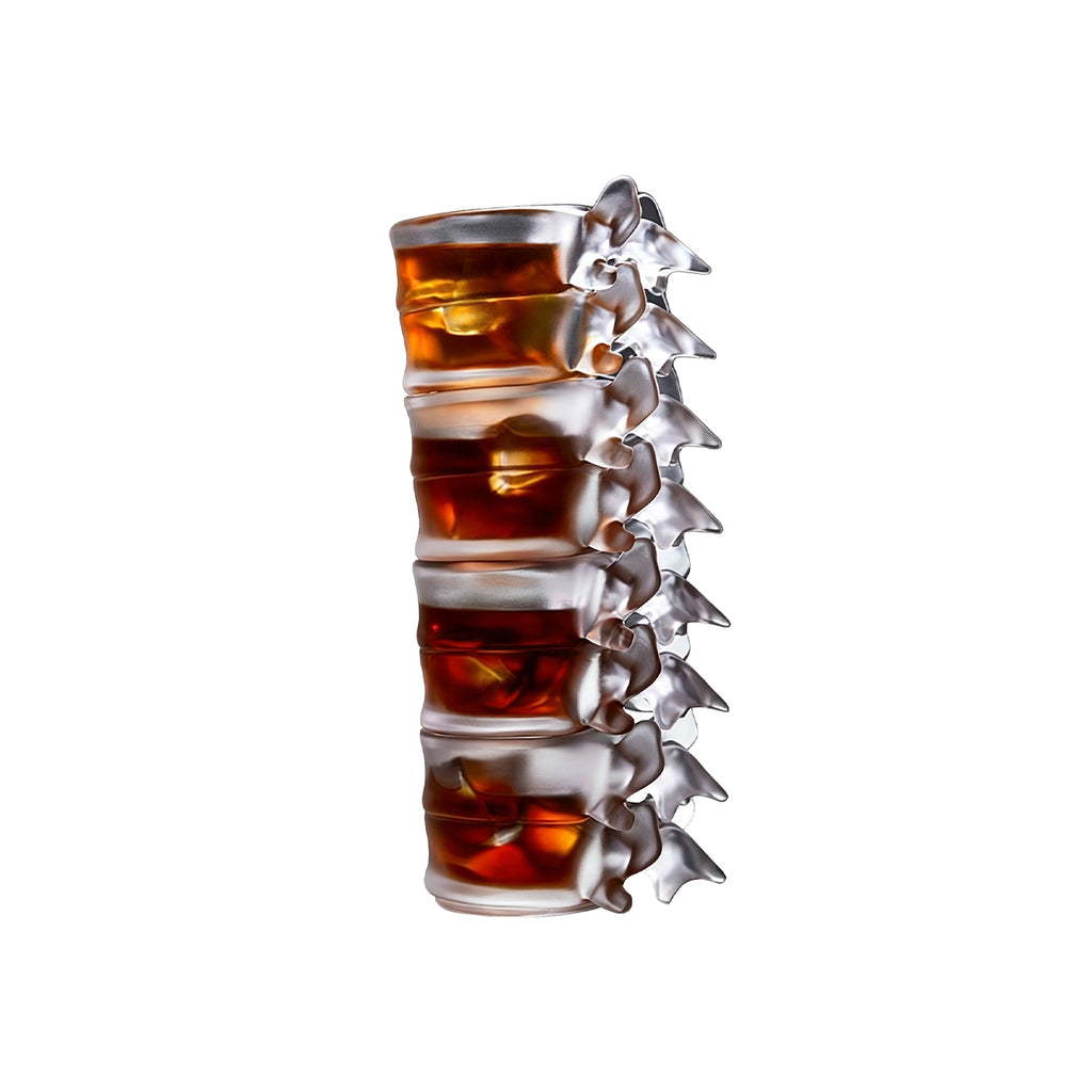 Mr.NOPLAN Luminous Spine Glass Cup, Bonus Coaster Included