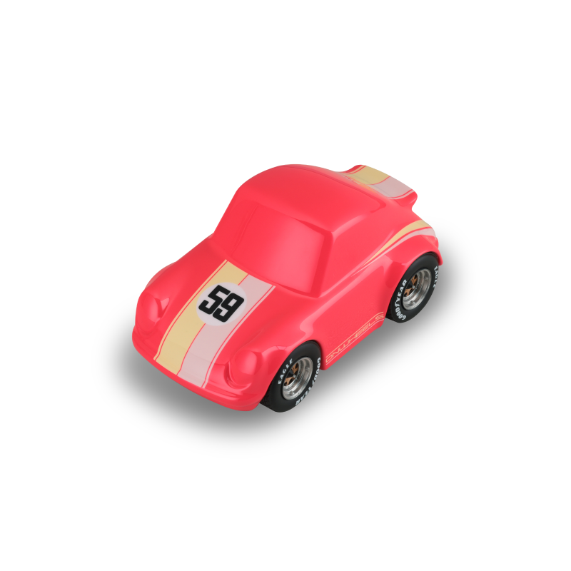 ON WHEELS Q CAR 1：24 Scale Models - P ver.  no.59 Bright Pink