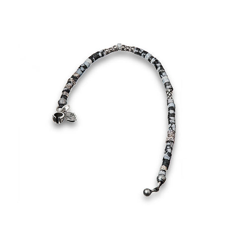 Arthur.K Amaterasu Series Grace 0.3 Black Snowflake Obsidian Bracelet (Unlimited Edition)