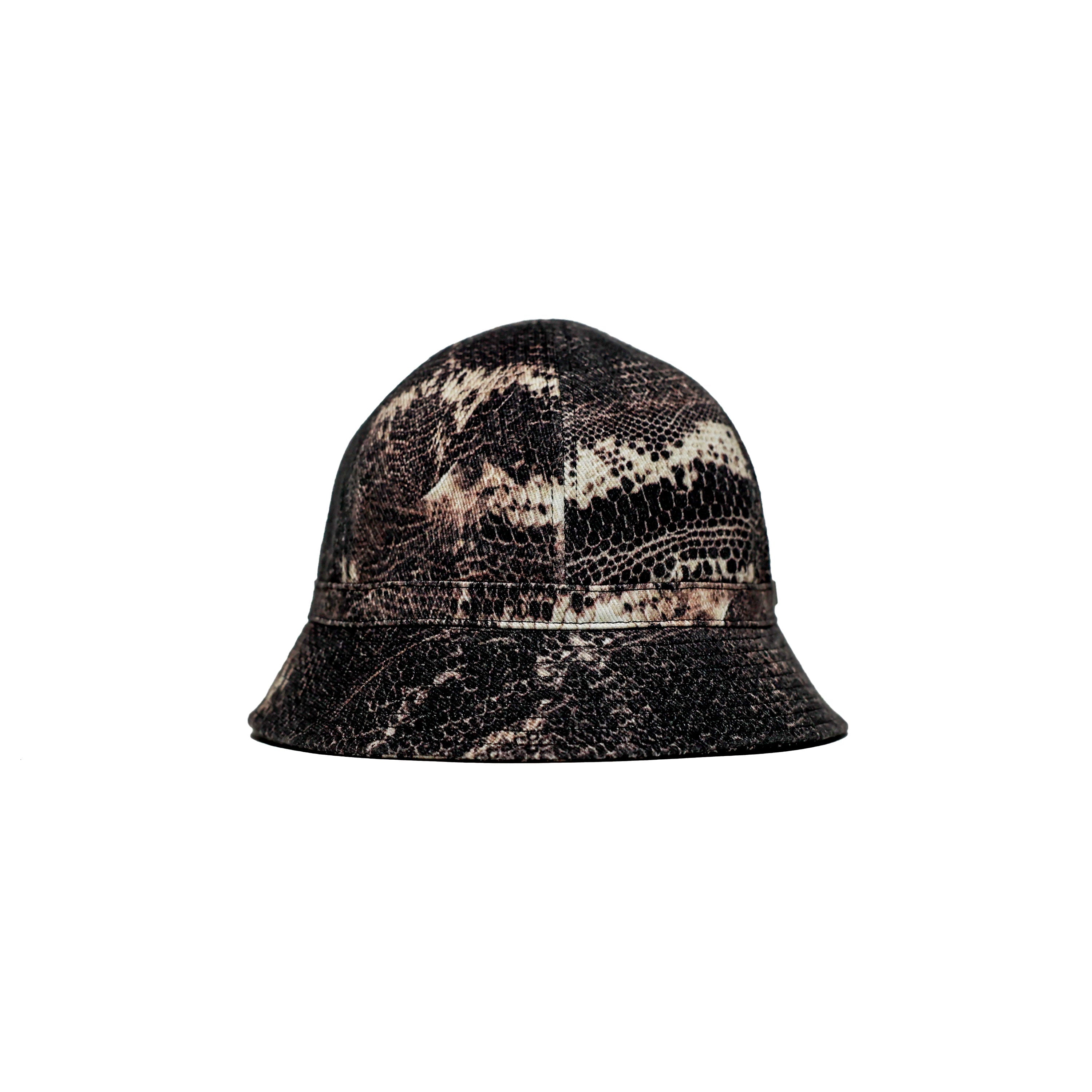 BLANK_SET Fatigue Hat - Black ( Snake Pattern )