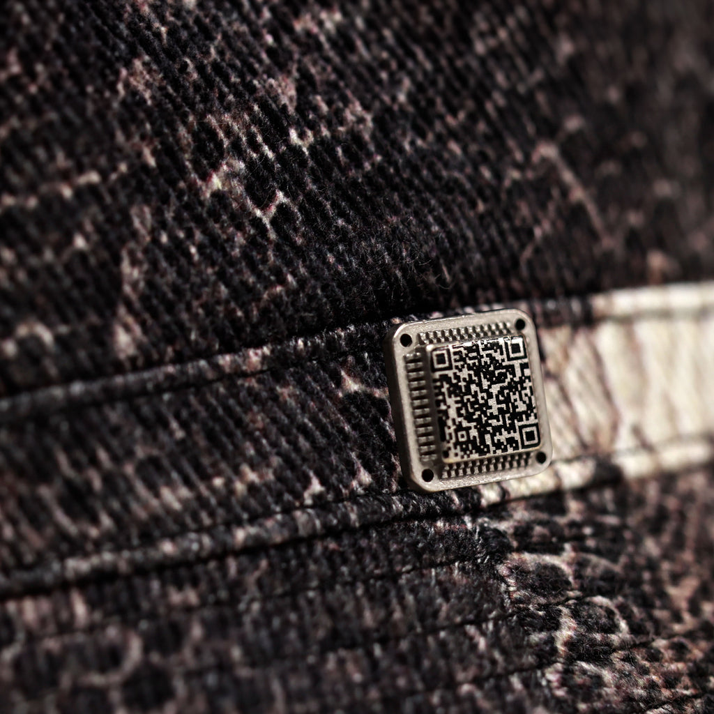 BLANK_SET Fatigue Hat - Black ( Snake Pattern )