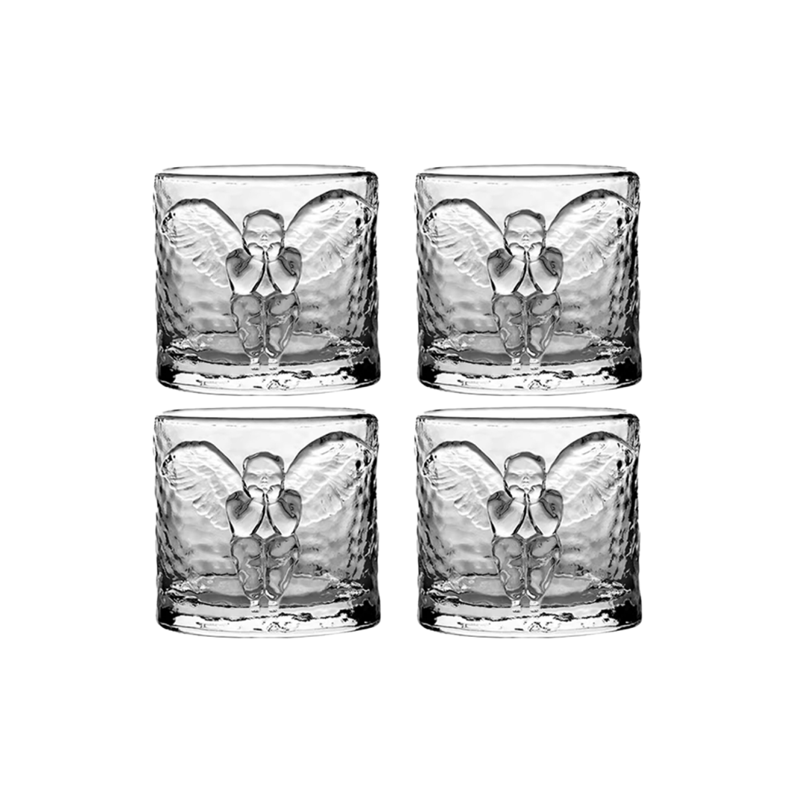 XIQI Angel Whiskey Glass For Gentleman (4 Pack)