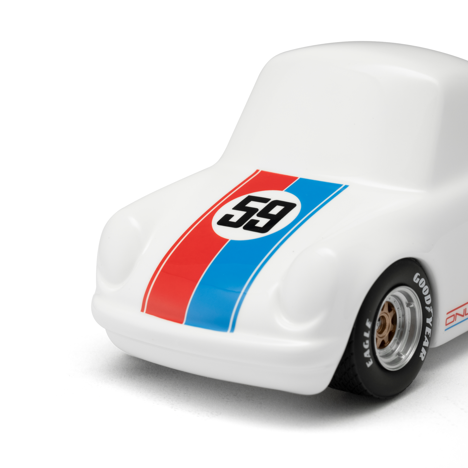 ON WHEELS Q CAR 1：24 Scale Models - P ver. no.60 Matt White