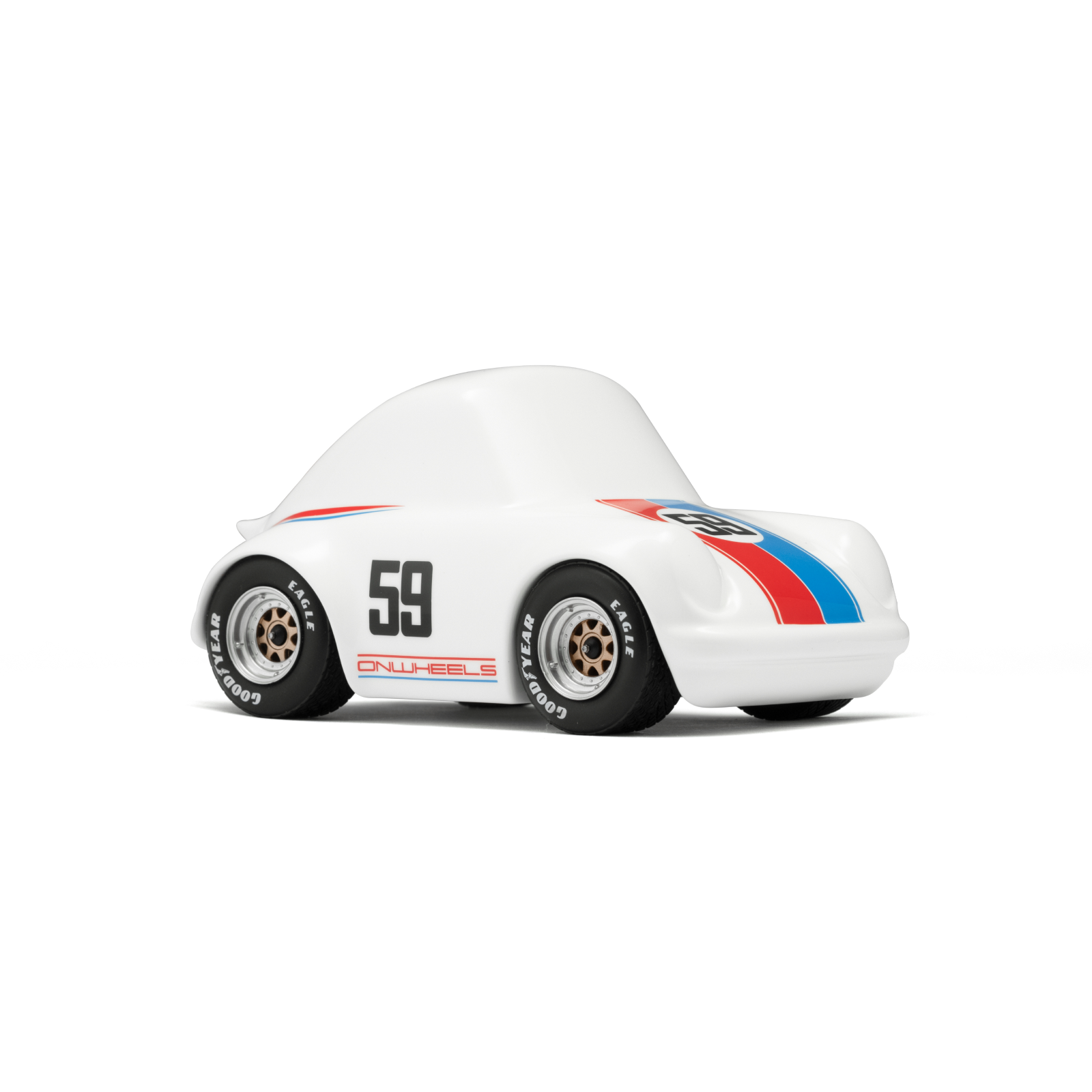 ON WHEELS Q CAR 1：24 Scale Models - P ver. no.60 Matt White